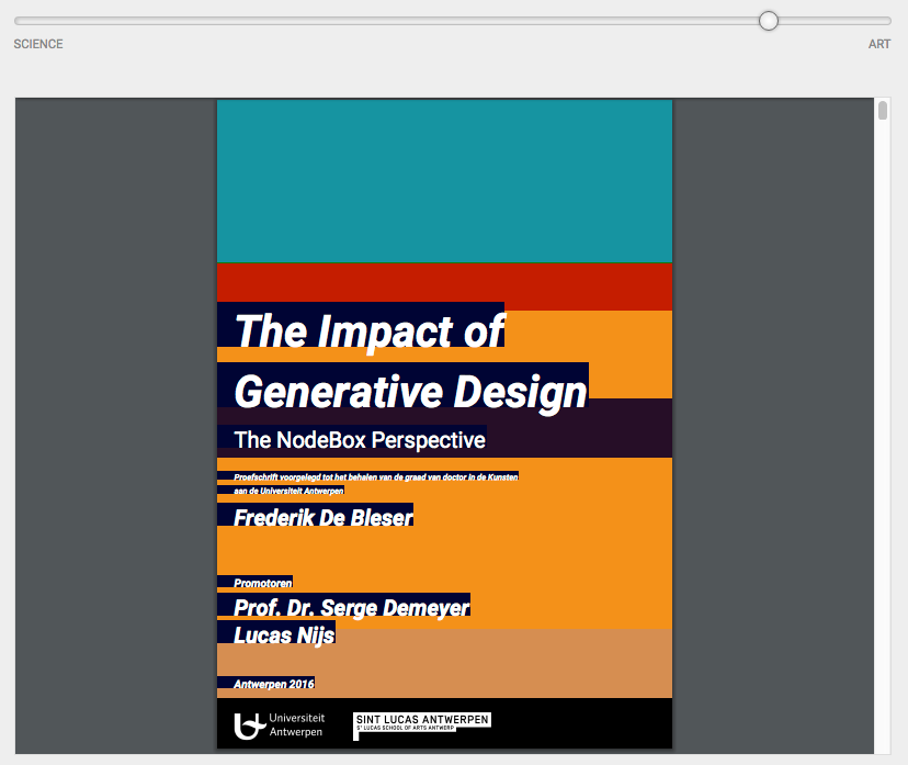 PhD thesis generator screenshot