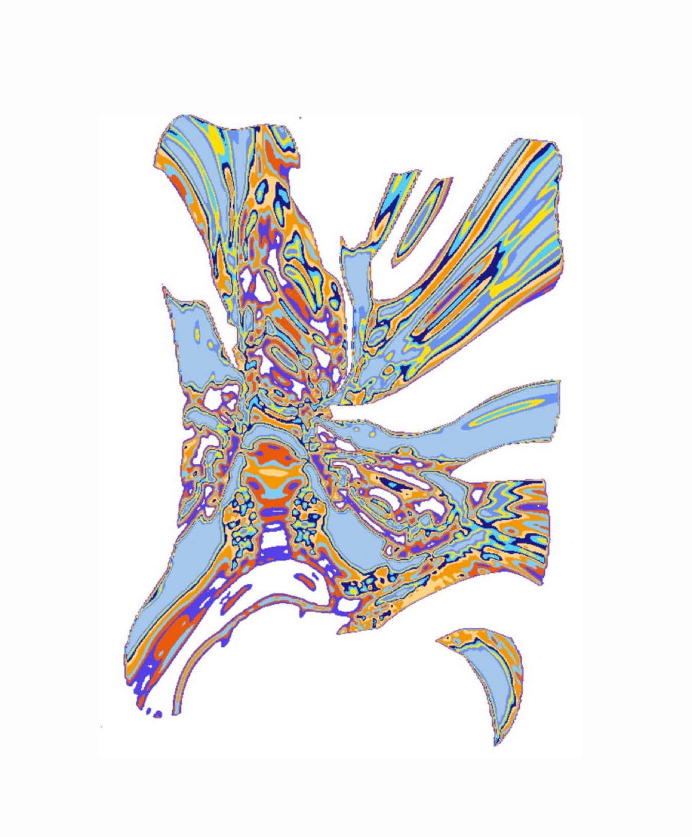 Algorithmically generated design pattern for embroidery